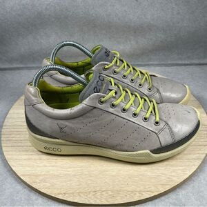 Ecco Spikeless Golf Shoes Mens EU 40 US 7 Gray Biom Hydromax Yak Leather